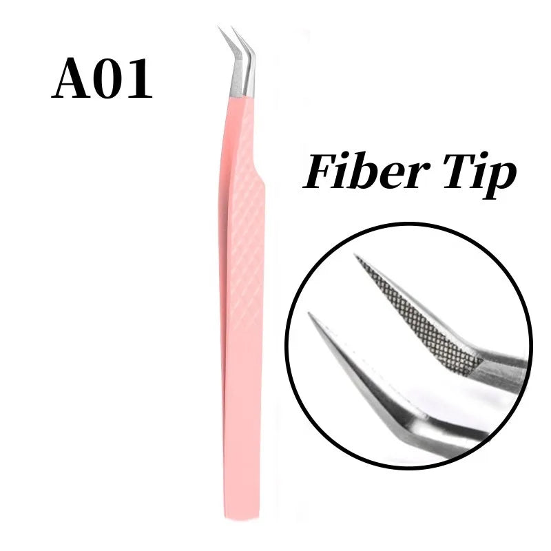 Lashes Tweezers with Fiber Tip Tweezers for Eyelash Extensions Fiber Tips Eyelash Tweezers Eyelash Extensions Lash Tweezers