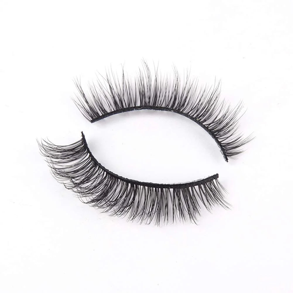 Synthetic Fiber Material Natural Lashes, Super Light Weight,Soft Reusable False Eyelash,Xmz206