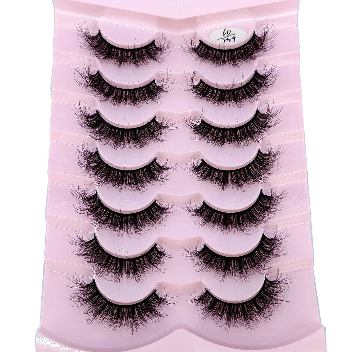 Mink Lashes Natural Look False Eyelashes Wispy Cat Eye Lashes Fluffy 3D Mink Lashes Natural Fake Lashes Strip Lashes Pack 7Pairs