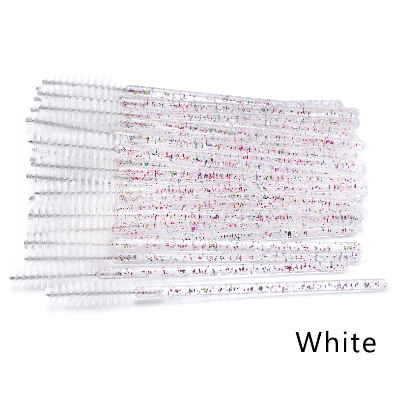 Eyelash Extension Disposable Crystal Eyebrow Brush Mascara Wands Applicator Lash Cosmetic Brushes Beauty Makeup Tool