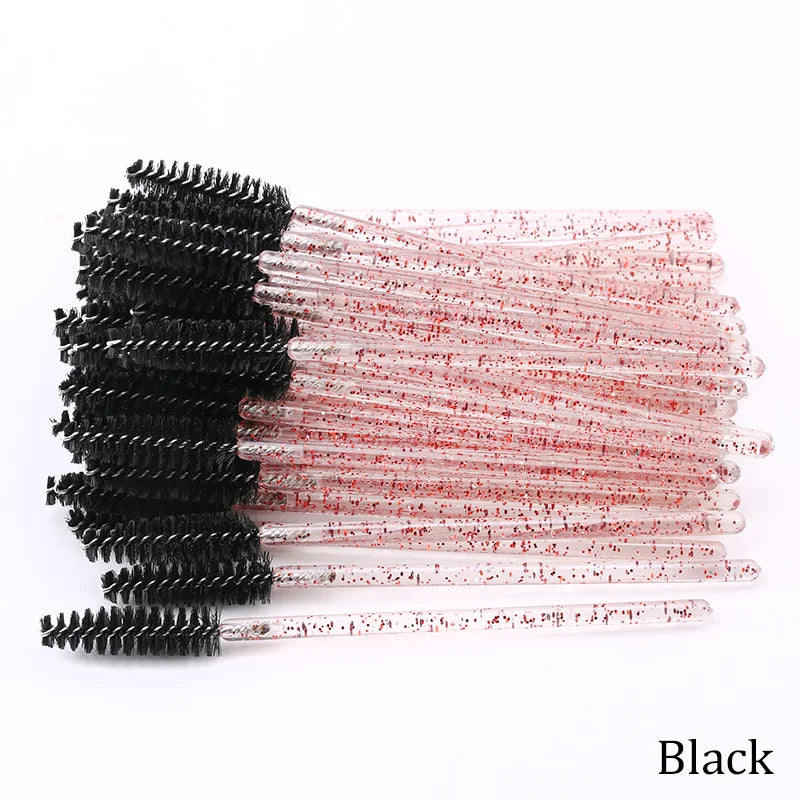 Eyelash Extension Disposable Crystal Eyebrow Brush Mascara Wands Applicator Lash Cosmetic Brushes Beauty Makeup Tool