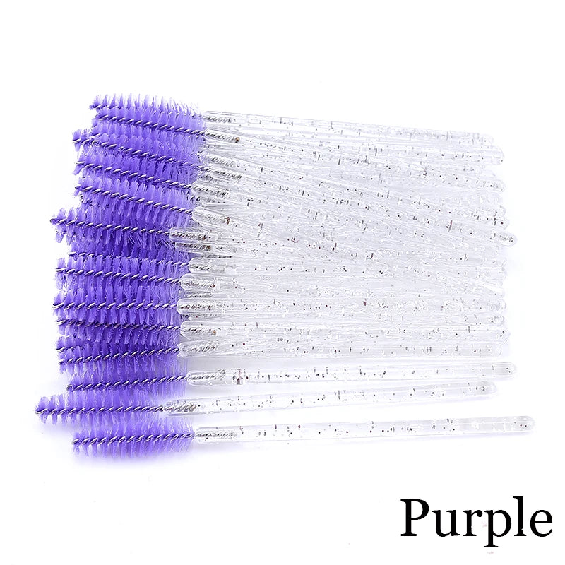 Eyelash Extension Disposable Crystal Eyebrow Brush Mascara Wands Applicator Lash Cosmetic Brushes Beauty Makeup Tool