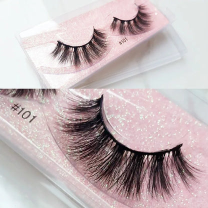 Wholesale Items Lashes Eye Bulk 4/50/100 PCS Natural Long False Eyelashse Fluffy Faux 3D Mink Lashes Vendor Soft Thick Handmade