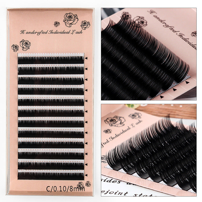 Grafting Eyelash Single Dense Row Round Hair Planting