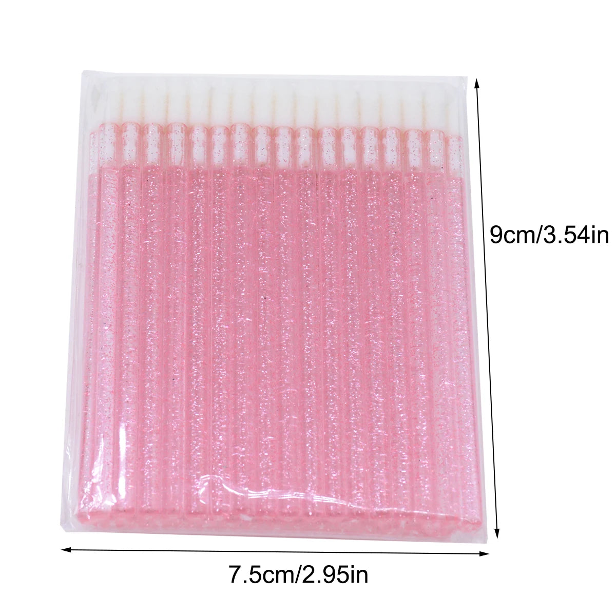 50Pcs Disposable Lip Brush Makeup Mascara Wands Solid Stick Lipgloss Lipstick Brushes Micro Beauty Applicators Wands