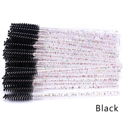 Eyelash Extension Disposable Crystal Eyebrow Brush Mascara Wands Applicator Lash Cosmetic Brushes Beauty Makeup Tool