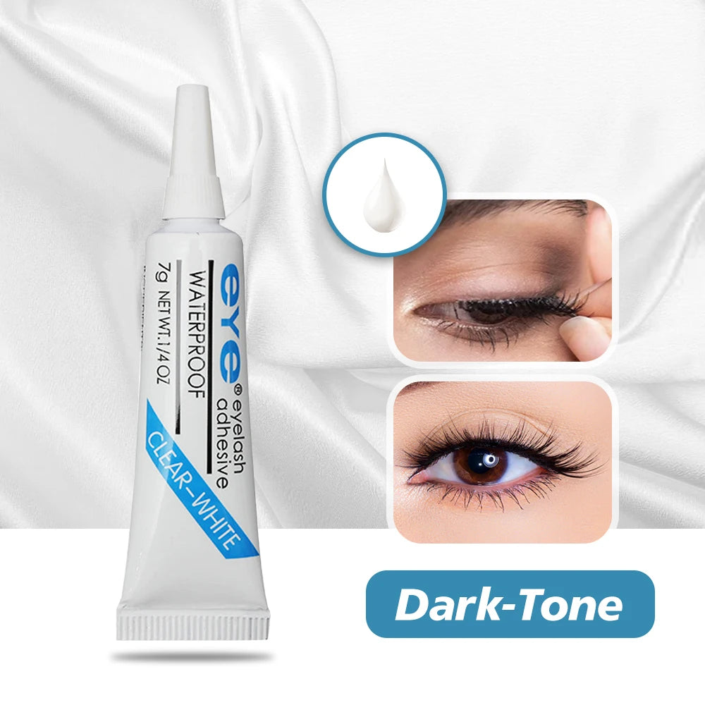  D      New Strong False Eyelash Lash Glue Adhesive 7G Waterproof Tool Makeup Tools Accessories Eyelash Glue Dark or Clear Maquillaje