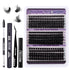 Lash Clusters 150 Pcs 30-100D Eyelash Extensions Eyelash Clusters Natural Look Wispy Lashes D Curl 9-14Mm Cluster Lashes Individ