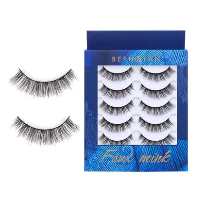 Synthetic Fiber Material Natural Lashes, Super Light Weight,Soft Reusable False Eyelash,Xmz206