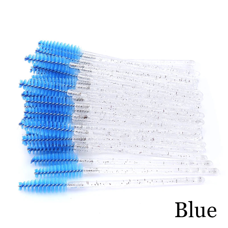 Eyelash Extension Disposable Crystal Eyebrow Brush Mascara Wands Applicator Lash Cosmetic Brushes Beauty Makeup Tool