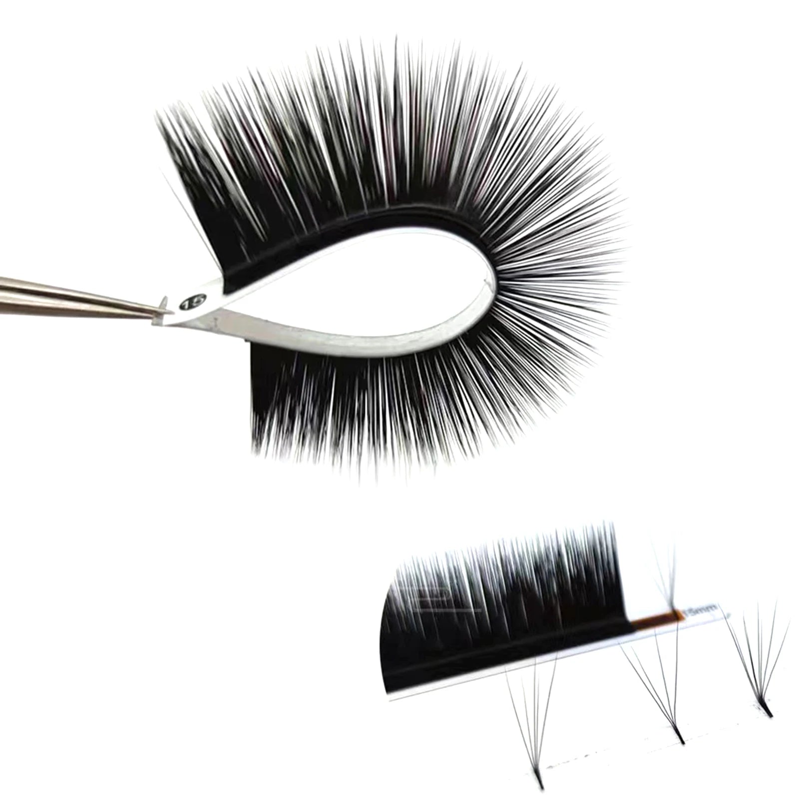 L Curl Easy Fan False Eyelash Extensions New Fashion Professional Mink Lashes