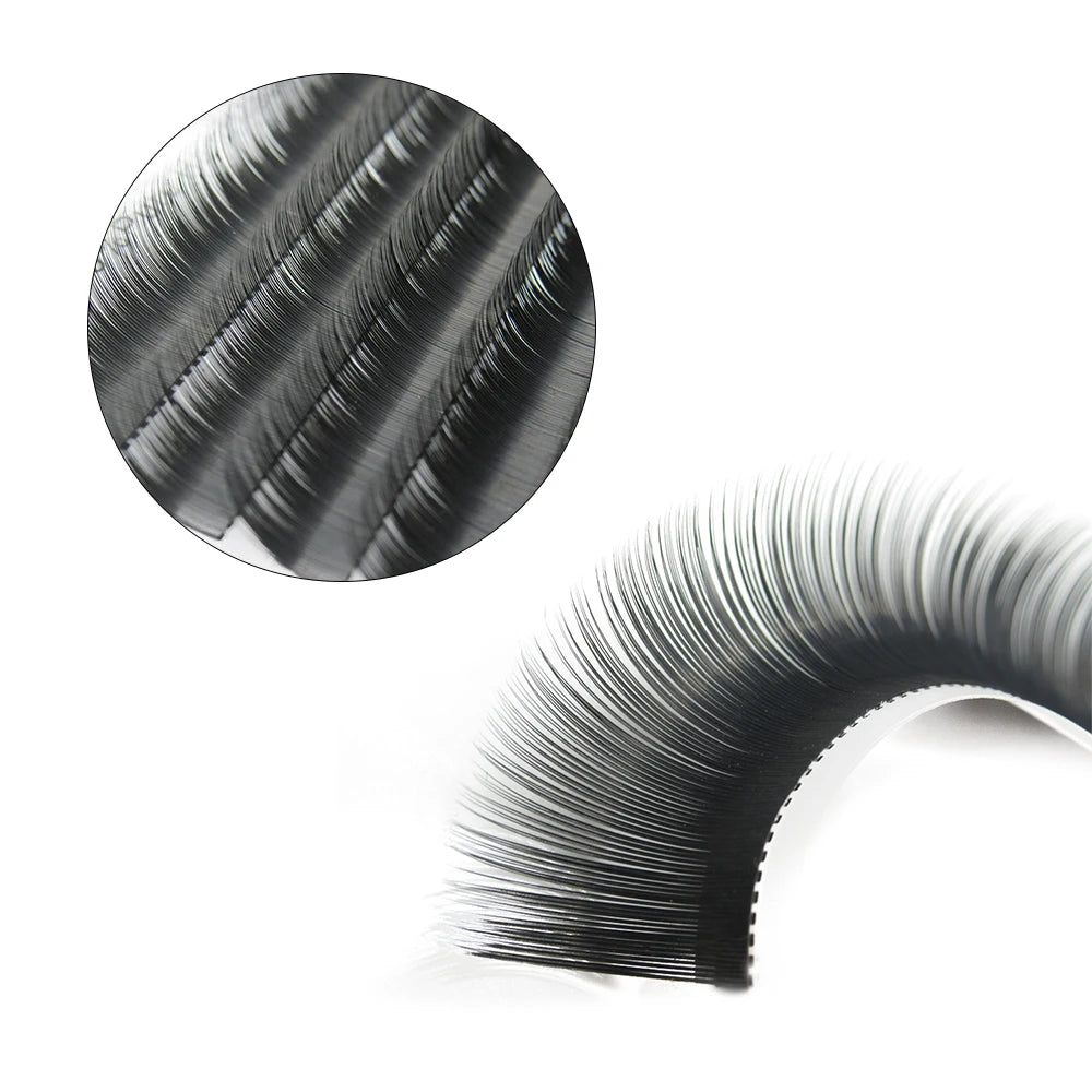 Quewel Ellipse Flat Eyelash Extensions 0.15/0.20mm Matte Faux Mink False Eyelashes