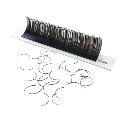 JB Jeyelabeau Flat Ellipse Lashes Super Soft Black Flat Eyelashes Extension