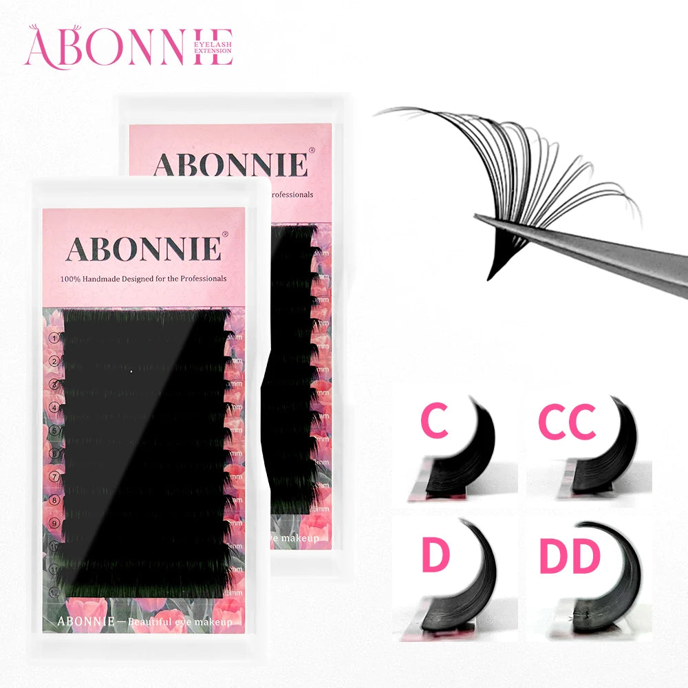 ABONNIE Easy Fan Lashes Cashmere Matte Fast Bloom Mink Eyelash