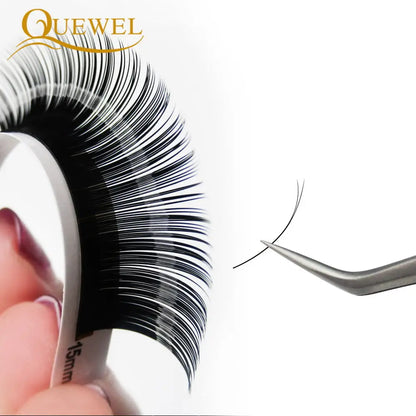 Quewel Ellipse Flat Eyelash Extensions 0.15/0.20mm Matte Faux Mink False Eyelashes