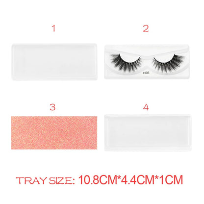 Wholesale Items Lashes Eye Bulk 4/50/100 PCS Natural Long False Eyelashse Fluffy Faux 3D Mink Lashes Vendor Soft Thick Handmade