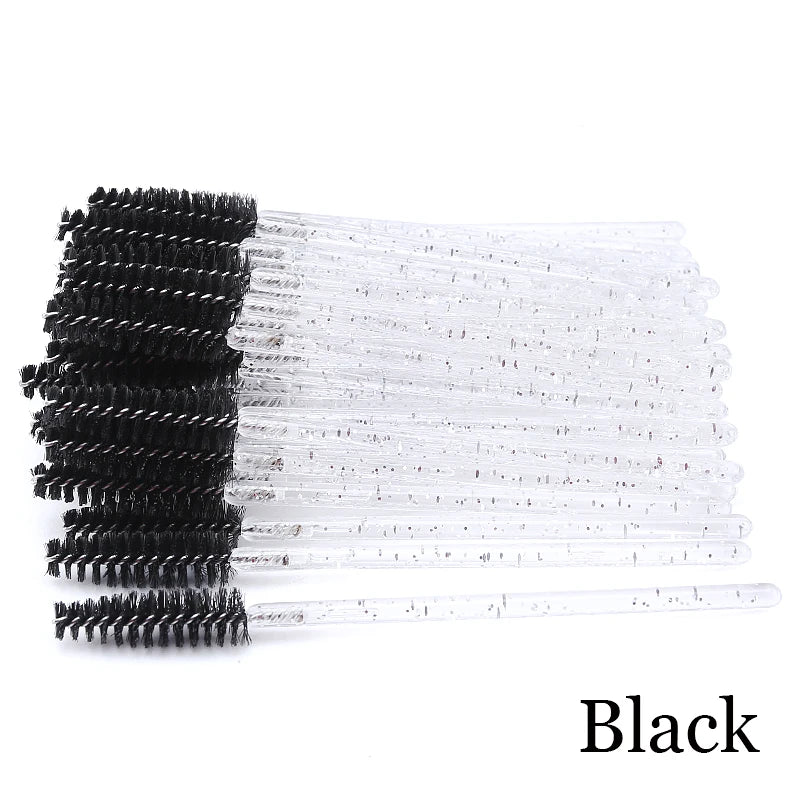 Eyelash Extension Disposable Crystal Eyebrow Brush Mascara Wands Applicator Lash Cosmetic Brushes Beauty Makeup Tool