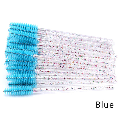 Eyelash Extension Disposable Crystal Eyebrow Brush Mascara Wands Applicator Lash Cosmetic Brushes Beauty Makeup Tool