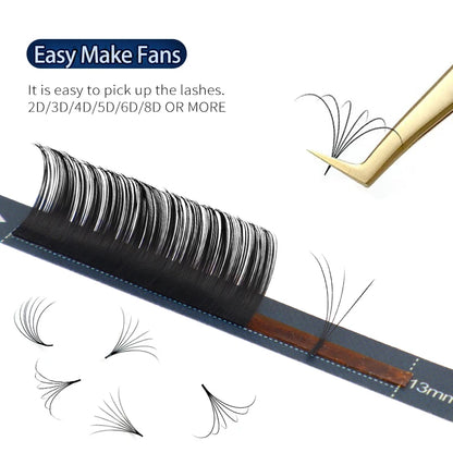 Bluebell Beauty Eyelash Extension Longer Lasting Individual Eyelash Makeup Maquiagem Super High Quality Synthetic Mink