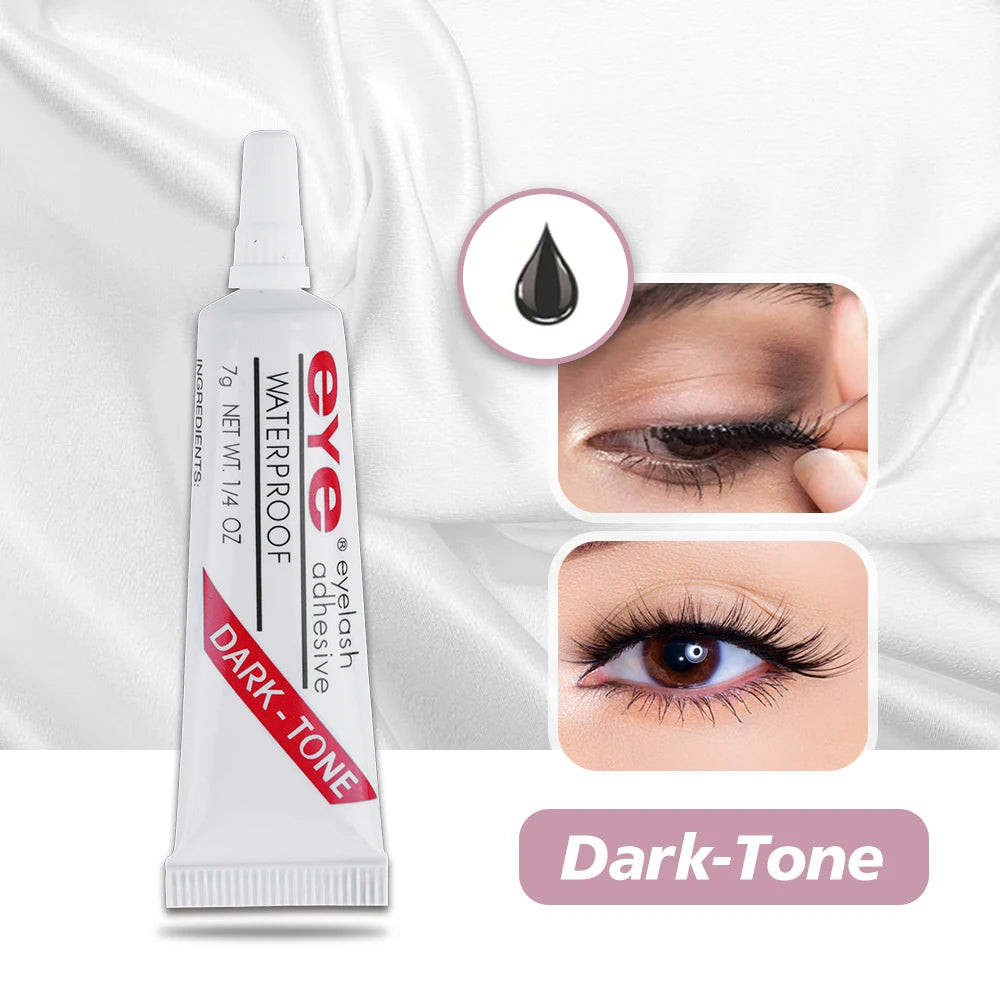  D      New Strong False Eyelash Lash Glue Adhesive 7G Waterproof Tool Makeup Tools Accessories Eyelash Glue Dark or Clear Maquillaje