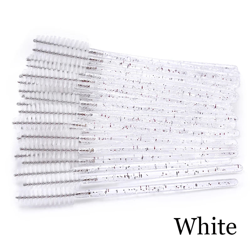 Eyelash Extension Disposable Crystal Eyebrow Brush Mascara Wands Applicator Lash Cosmetic Brushes Beauty Makeup Tool