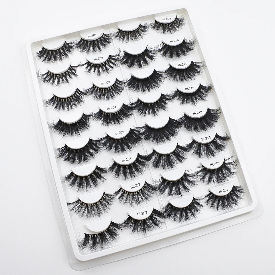 Mink Lashes Wholesale Faux Mink 25Mm Lashes Fluffy Messy 3D Eyelashes Wholesale Items Lashes Bulk