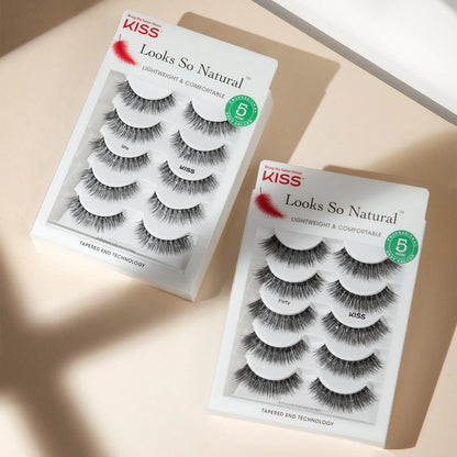 Looks so Natural False Strip Lashes Multipack, Style &