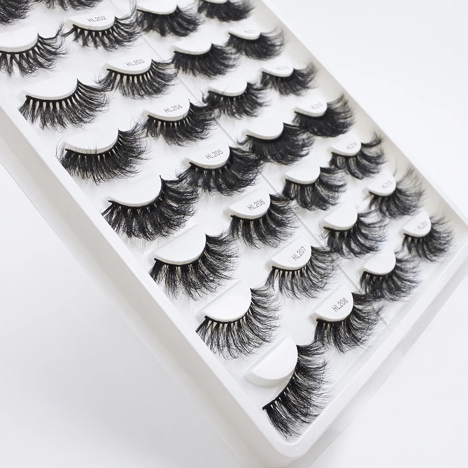 Mink Lashes Wholesale Faux Mink 25Mm Lashes Fluffy Messy 3D Eyelashes Wholesale Items Lashes Bulk