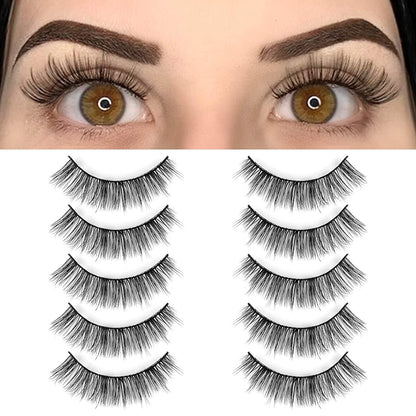 Synthetic Fiber Material Natural Lashes, Super Light Weight,Soft Reusable False Eyelash,Xmz206