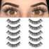 Synthetic Fiber Material Natural Lashes, Super Light Weight,Soft Reusable False Eyelash,Xmz206